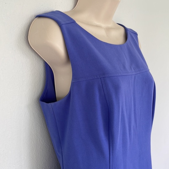 White House Black market purple sleeveless knee length fit & flare dress size 4 - Picture 5 of 13